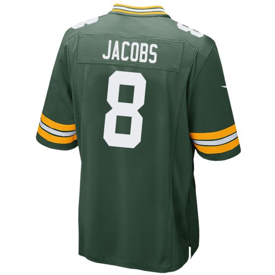Men Green Bay Packers #8 Josh Jacobs Nike Home Game 2024 NFL Jersey->green bay packers->NFL Jersey